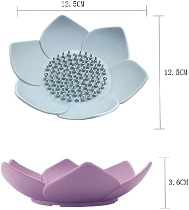 3 Pack Soap Dishes with Draining and Non-Slip Design