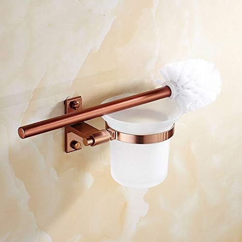 LUDSUY Ceramic Toilet Brush Set Rose Gold 1