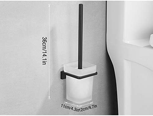 UNNS Toilet Brush with Glass Holder Set