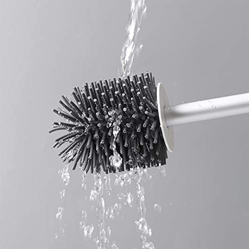 Toilet Brush Holder with Drain Drawer and TPR Brush Head