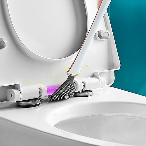 Eioflia Toilet Brush with Holder Wall-Mounted and Quick Drying