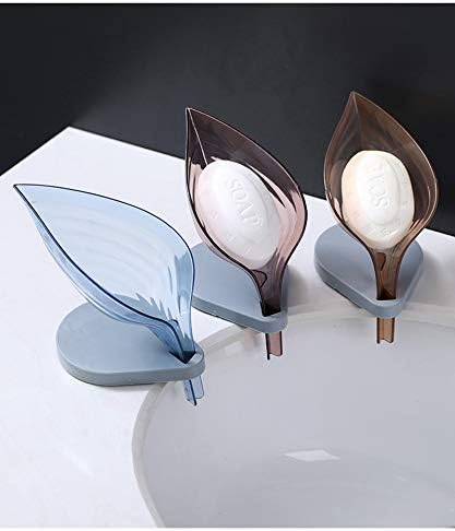2PCS Leaf Shape Soap Box Bathroom Holder Organizer
