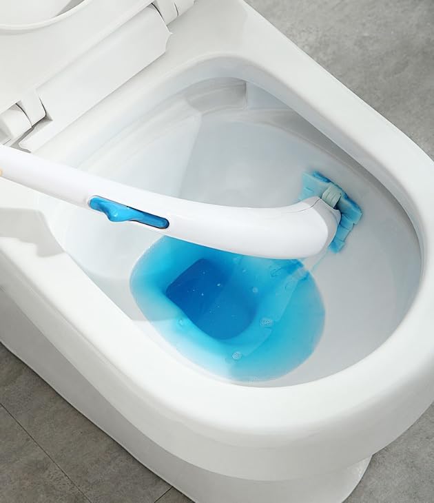Dyna-Living Toilet Bowl Brush Without Holder - Space Saving Ergonomic