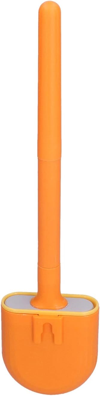 SYHAQYE Toilet Brush Holder Set - Wall Mounted Orange