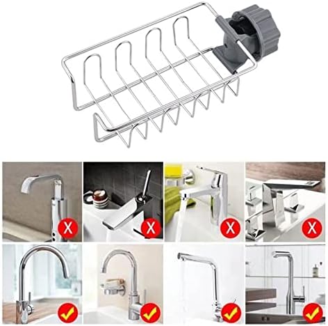 Xbiez Shower Caddy with Sponge Holder for Kitchen Sink