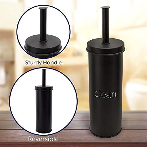 AuldHome Design Farmhouse Toilet Brush Holder Set