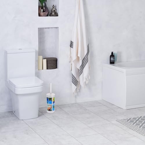 Efficient Plastic Toilet Brush with Bold Island Design
