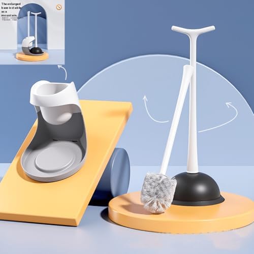 MOFWO 2 in 1 Toilet Brush and Plunger Set