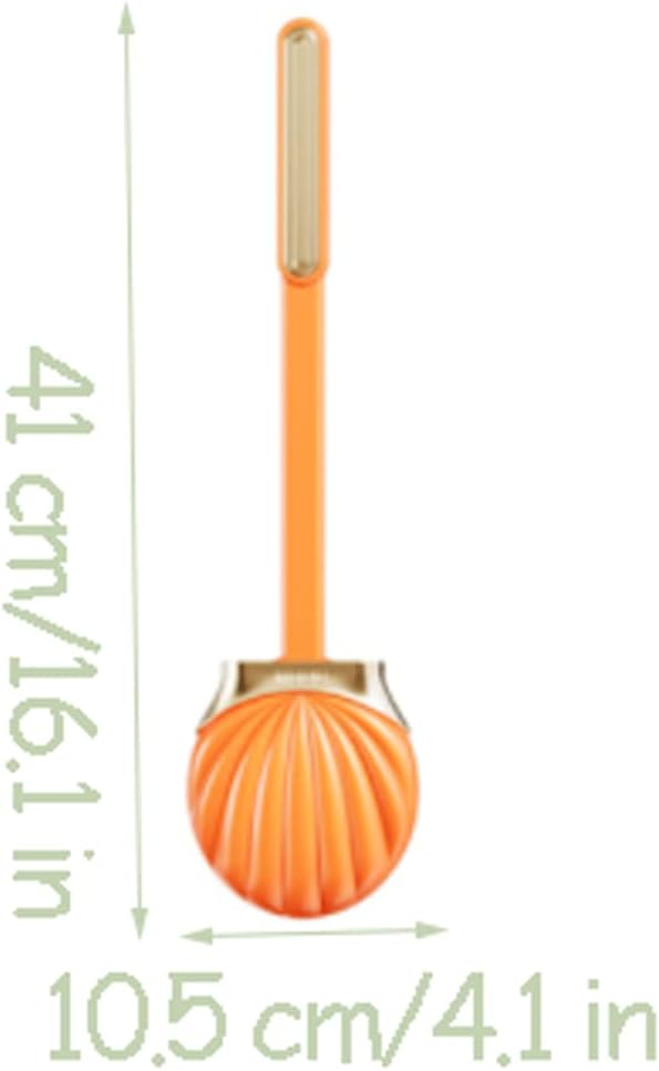 SUREK Soft Seashell Toilet Brush with Silicone Bristles