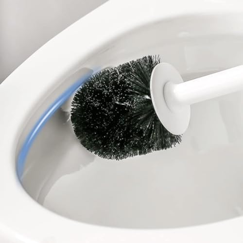 Floor-Standing Toilet Brush with Holder Style A-White