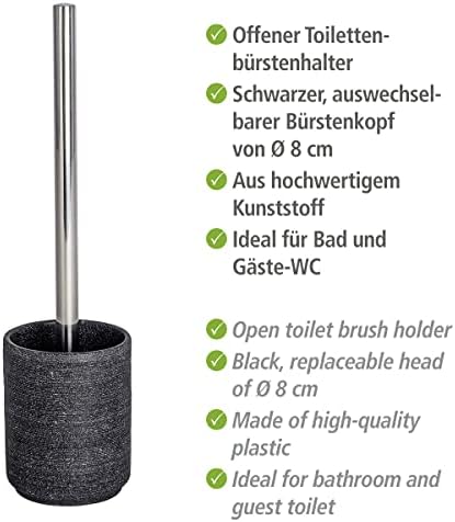 WENKO Toilet Brush Holder with Replaceable Brush Head