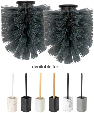 Vigar Toilet Bowl Brush Refill 2 Pack Black