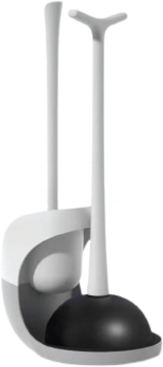 MOFWO 2 in 1 Toilet Brush and Plunger Set