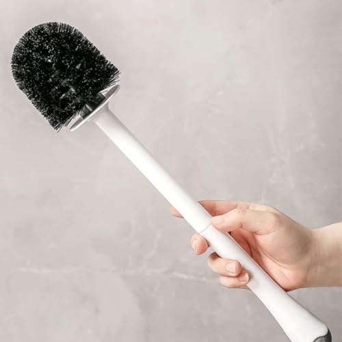 Floor-Standing Toilet Brush with Holder Style A-White