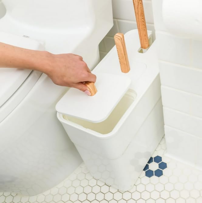 3-in-1 Bathroom Organizer Toilet Brush Set 1