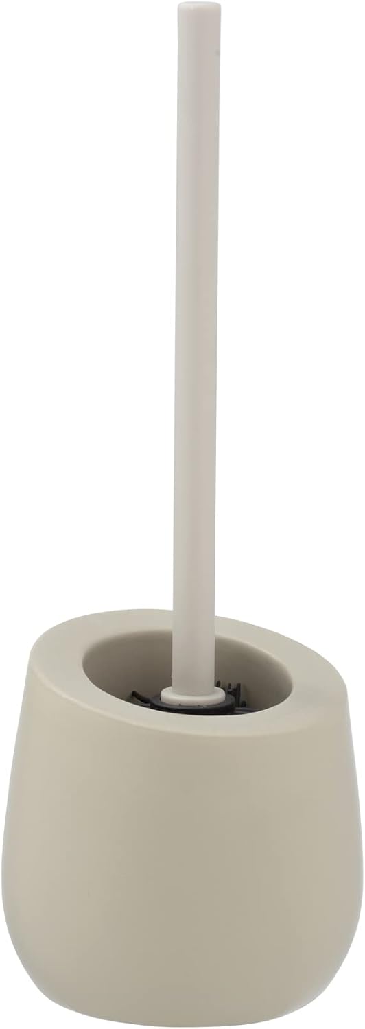 Wenko Badi Toilet Brush Holder - Ceramic Beige 135 x 38 x 135 cm