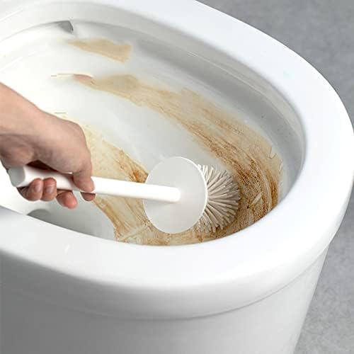 UOHUFIDABFD Toilet Brush with Long Handle and Anti-Splash Design