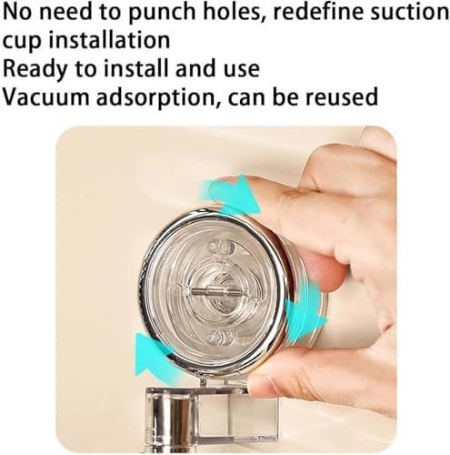 Suction Cup Rotating Storage Rack - Grey 1st Floor
