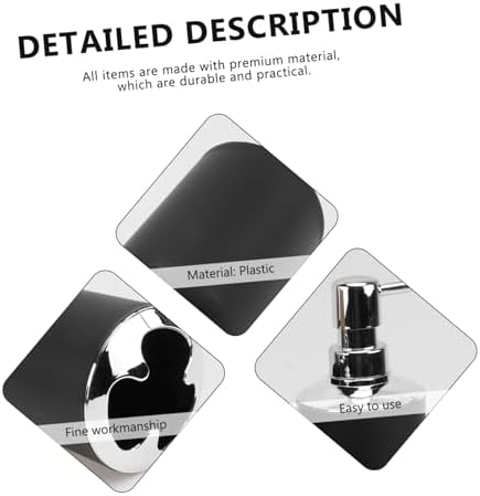 Cabilock Toothbrush Washing Cup Set 4pcs Black
