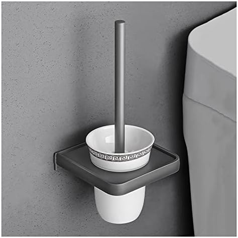 YIORYO Toilet Brush Set with Holder - Modern Durable