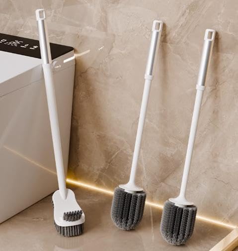 Double-Headed Toilet Brush with Wall Mount