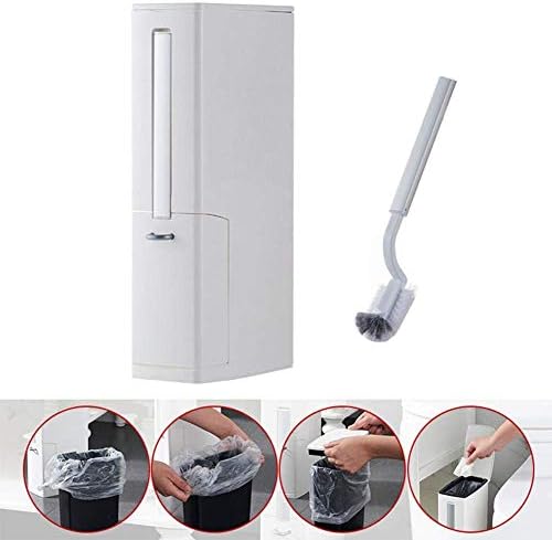 Toilet Brush Holder Set with Waste Bin - Slim Durable