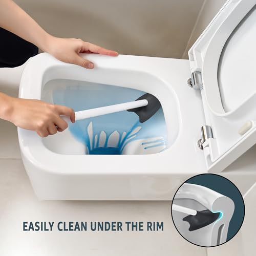 Broombi Sani-Flex Toilet Brush with Drip-Less Holder