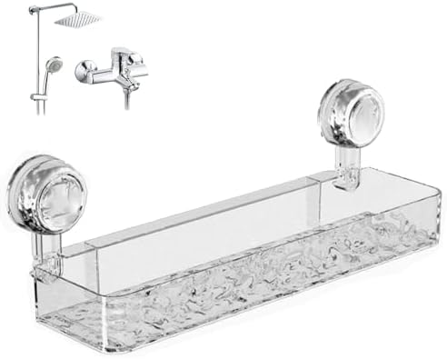 Drill-Free Shower Shelf with Suction Cups