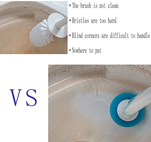 Leying Disposable Toilet Wand Cleaning System with Brush Heads