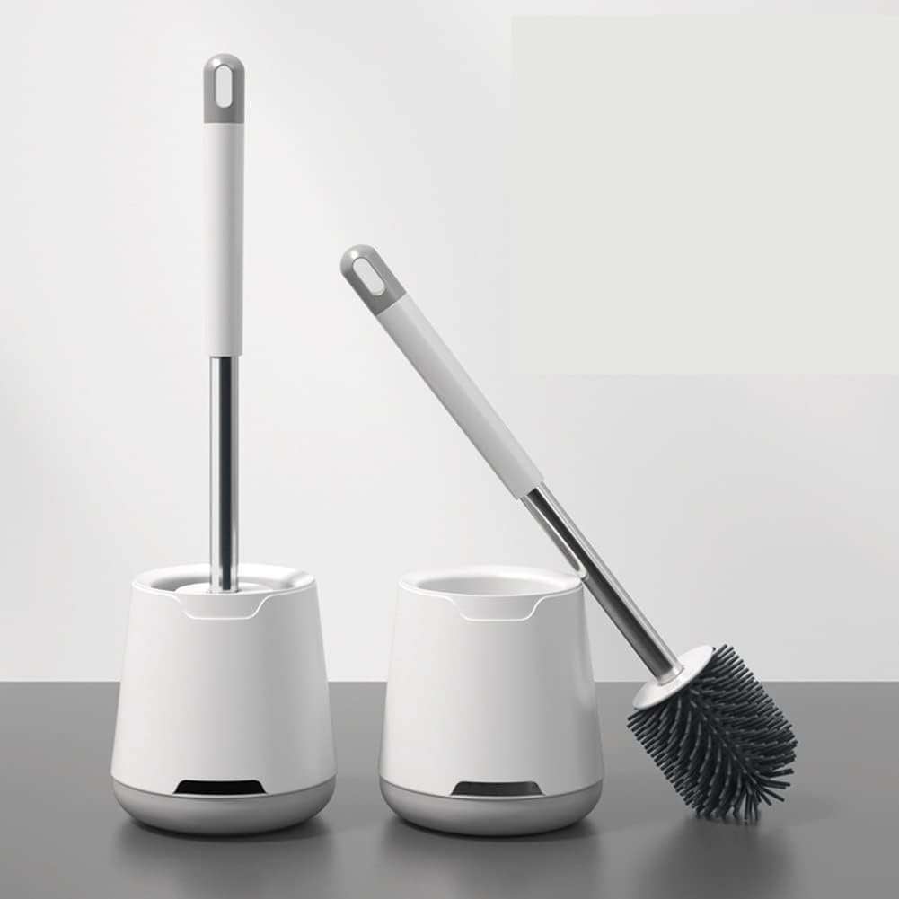 Senmubery Toilet Brush with Holder and Wall Mount 1