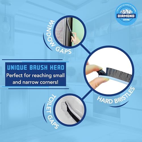 Diamond Shine 2-Pack Hard Bristle Crevice Cleaning Brush