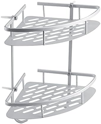 Senrusa Aluminum Dual Tier Shower Caddy Shelf