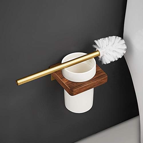 UNNS Toilet Brush with Holder Wall-Mounted Ceramic