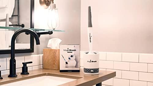 MagicBrush Silicone Toilet Brush with Fillable Handle