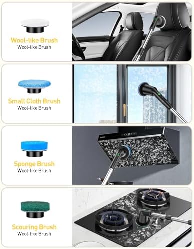 Electric Spin Scrubber with IPX7 Waterproof 3 Speeds