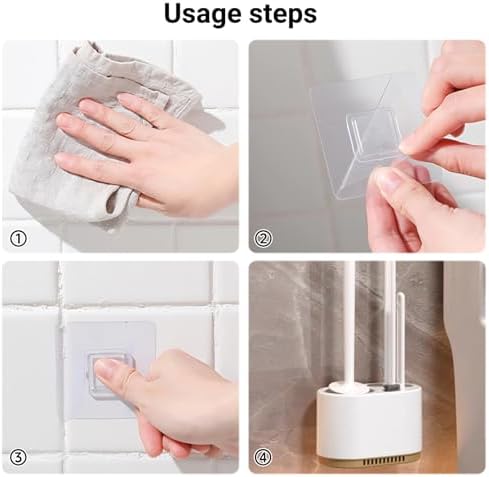 3 in 1 Toilet Brush and Holder Set