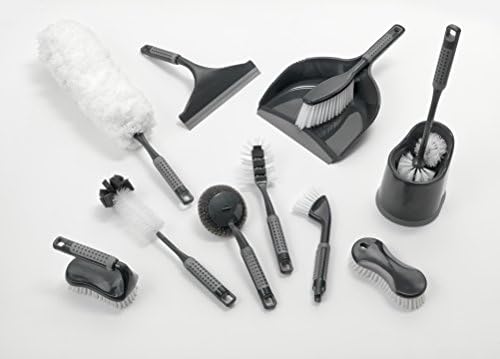 Addis 517707 ComfiGrip Toilet Brush Set Metallic Graphite