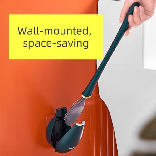 2025 New Upgrade Silicone Toilet Scrubber with Holder