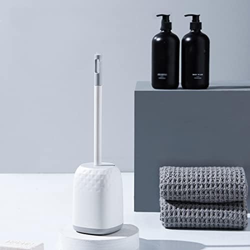 Toilet Brush with Base for Clean and Hygienic Bathroom Use