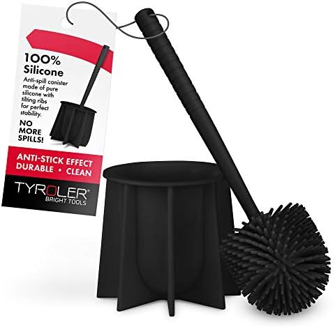 Tyroler Bright Tools Toilet Brush Set - Black