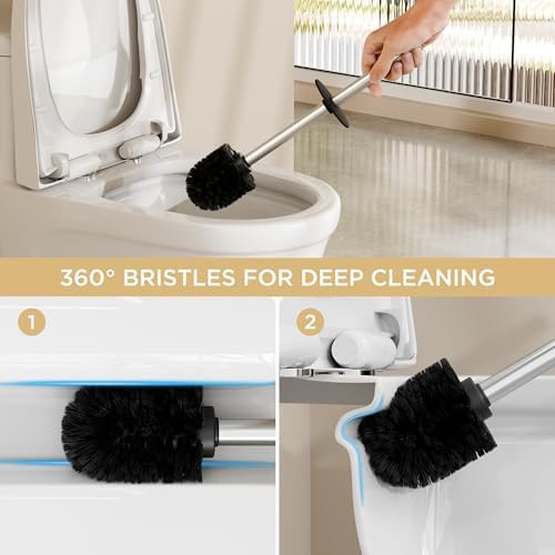 FORIOUS Toilet Brush and Holder Set