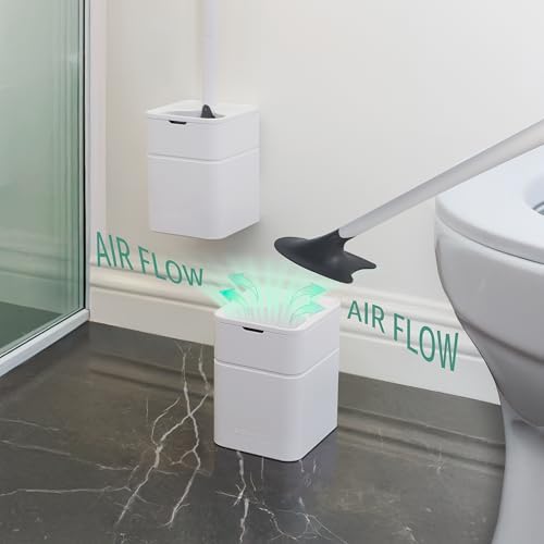 Broombi Sani-Flex Toilet Brush with Drip-Less Holder