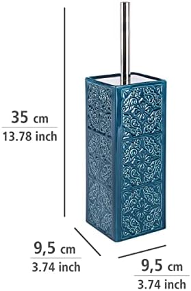 WENKO Cordoba Blue Toilet Brush Holder