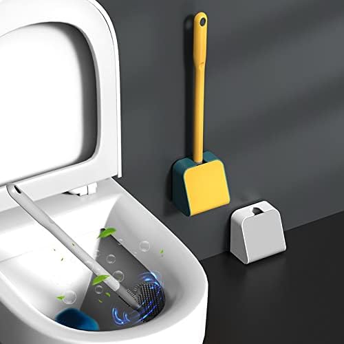 Toilet Brush with Wall Hanging Design Easy Clean Durable