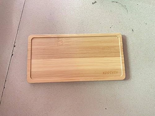 KPPTYTY Bamboo Soap Dispenser Tray - Multi-Use Decor Organizer