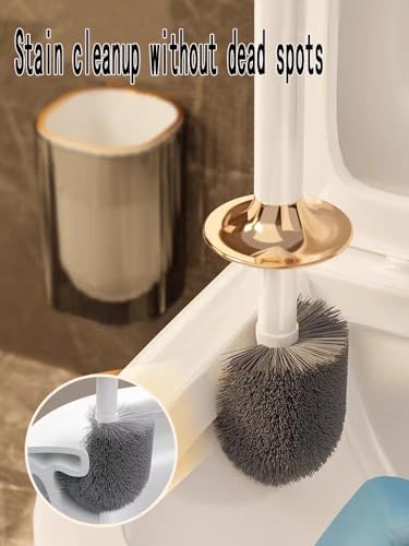 HFLYJPYW Toilet Brush Cleaner Set - Compact Durable