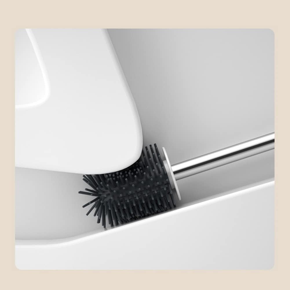 Senmubery Toilet Brush with Holder and Wall Mount 1