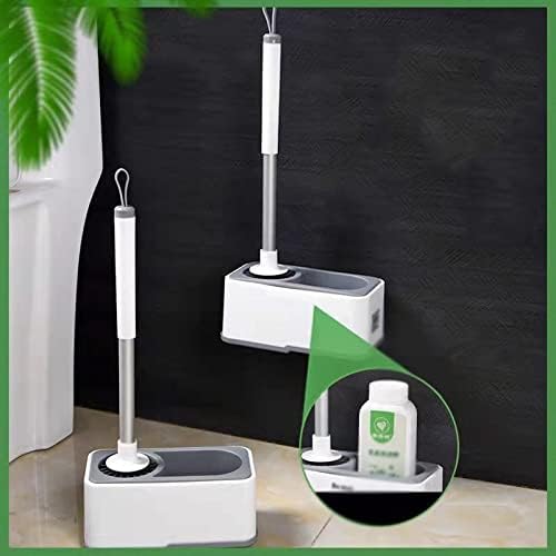 Toilet Brush with Storage Compartment and Long Handle
