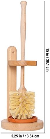REDECKER Oiled Beechwood Toilet Brush Set