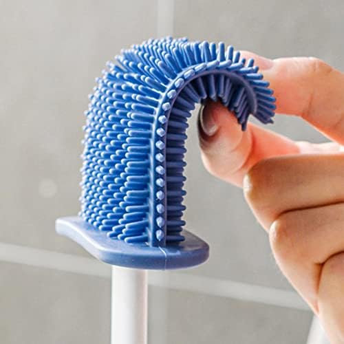 UOHUFIDABFD Toilet Brush Holder with Silicone Handle